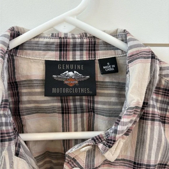 Harley-Davidson Plaid Button Down Shirt - Picture 5 of 6